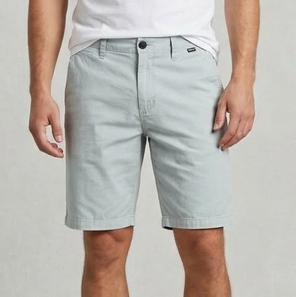 Hurley Mens Size 32 Light Blue Shorts 100% Cotton